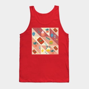 Stars In The Sky Christmas Patterns 2022 Tank Top